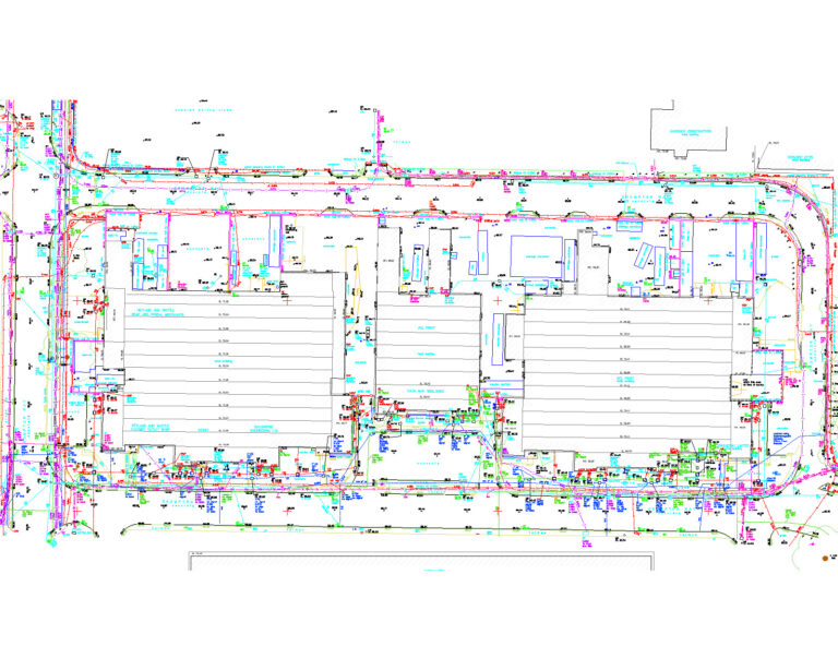 Utilitysurveydrawingofindustrialsitewestsussex