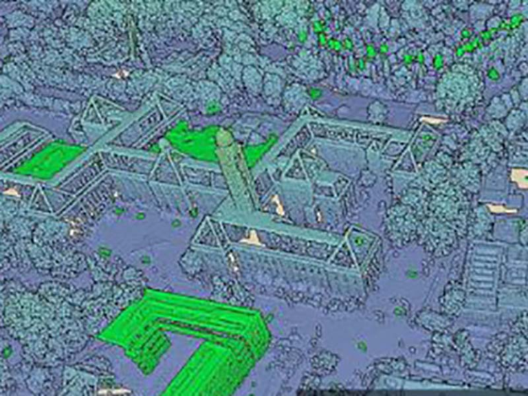 Point clouds terrain surveys slider