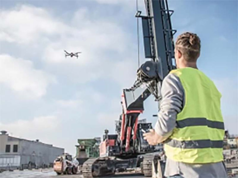 Terrain surveys drone support